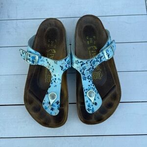 Papillio Blue Floral Sandals